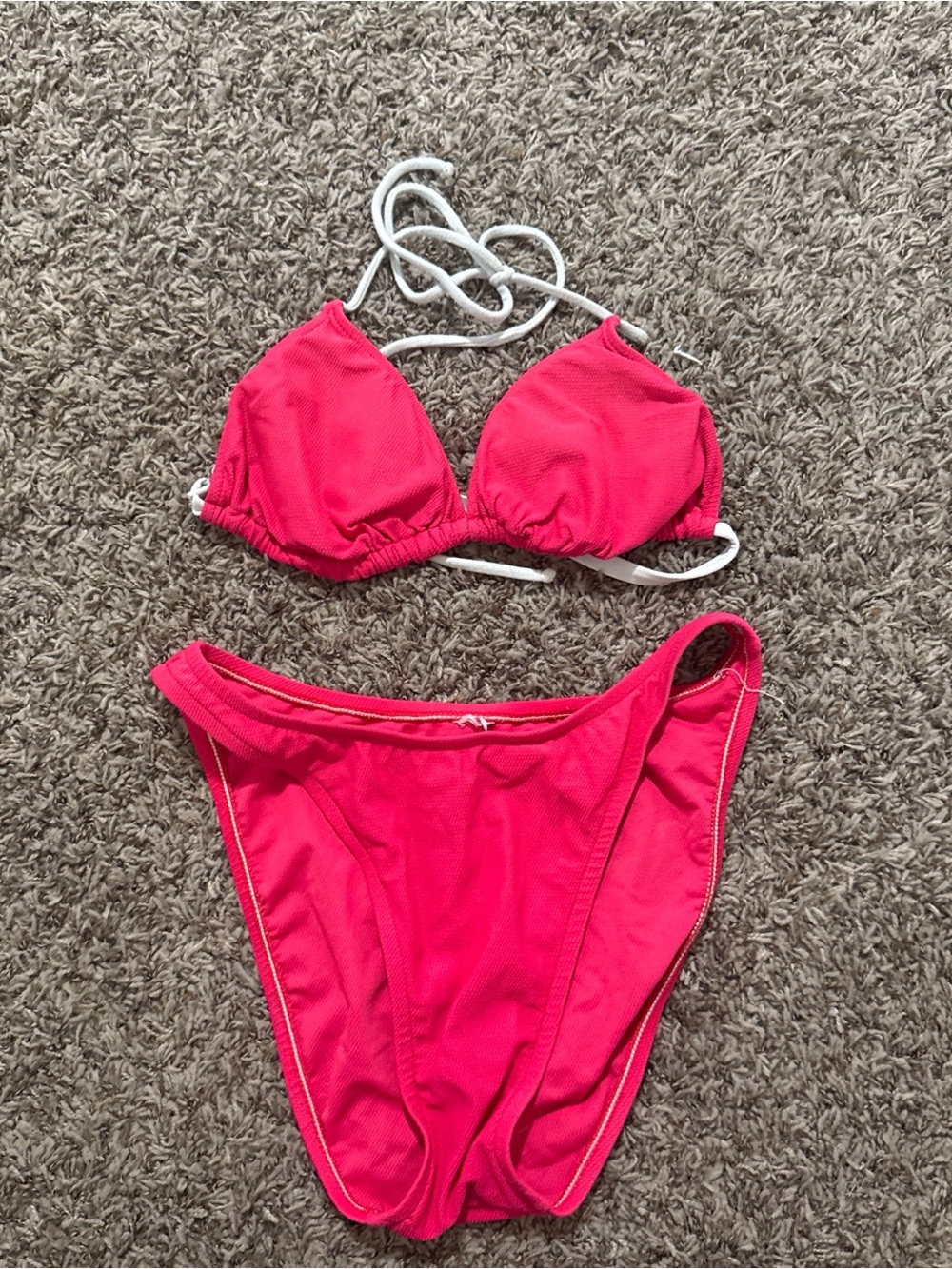 Hot Pink Two-Piece Bikini Set